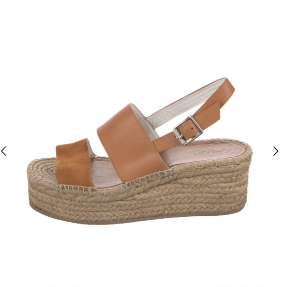 Rag & Bone - Leather Platform Espadrilles - Picture 1 of 6